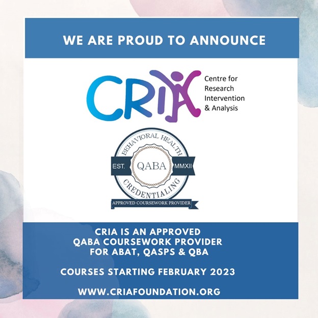 QABA Accreditation – CRIA Foundation